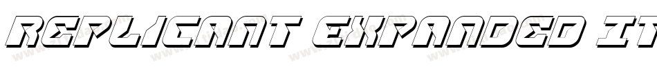 Replicant Expanded Italic字体转换